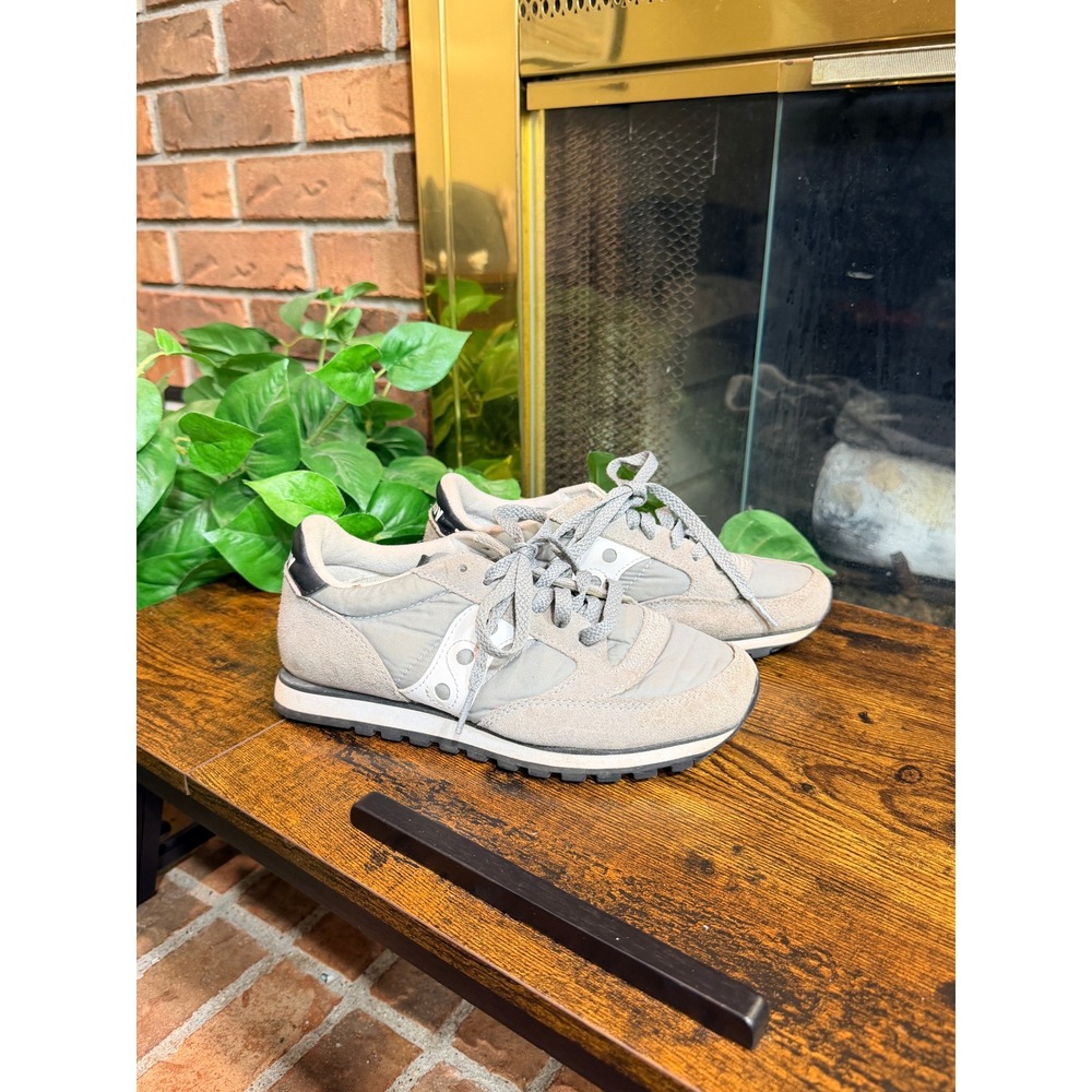 Saucony Jazz Low Pro Sneakers Womens Grey Suede NylonSize 5